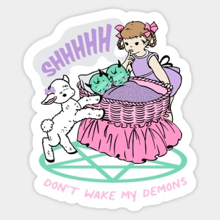 Don't Wake My Demons Sticker